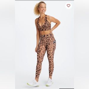 Fabletics Cheetah print Leggings - size large. Brand new, never worn. Tags on.